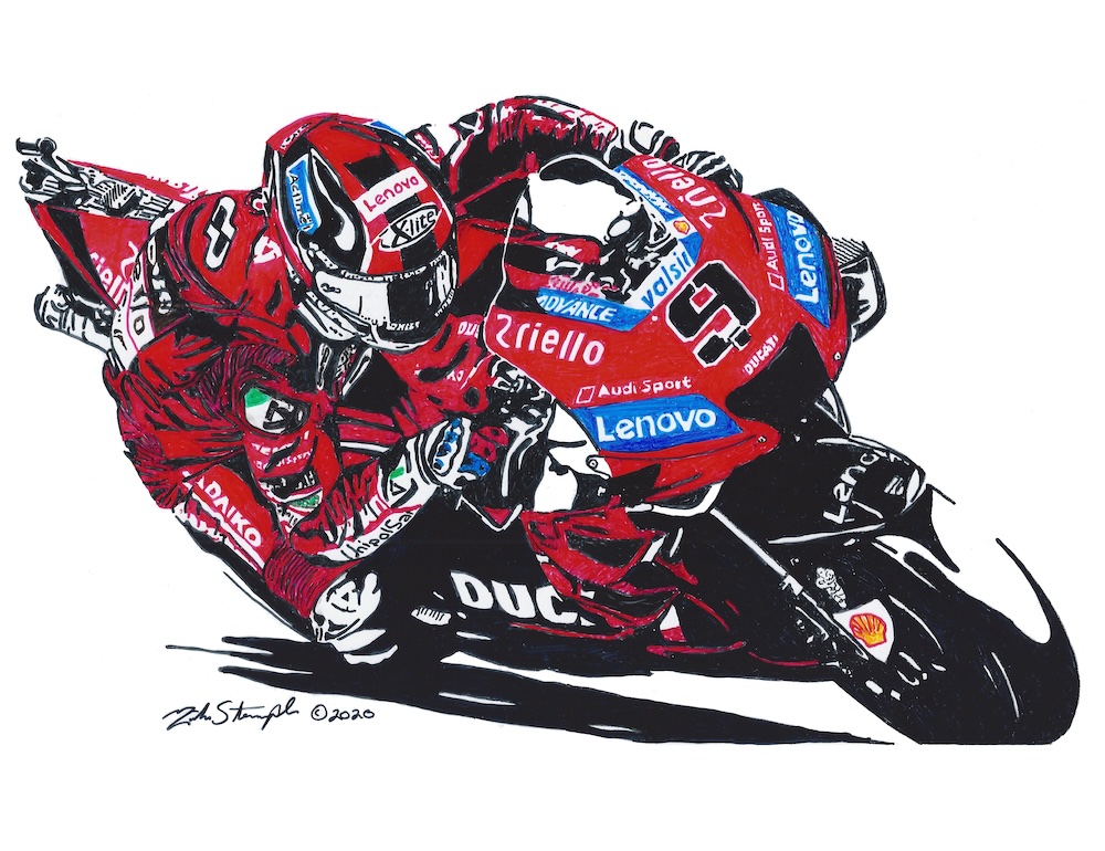 Ducati motorcycle drawing