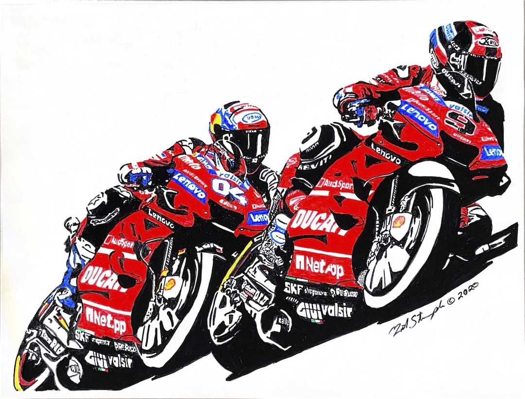 Ducati motorcycle drawing