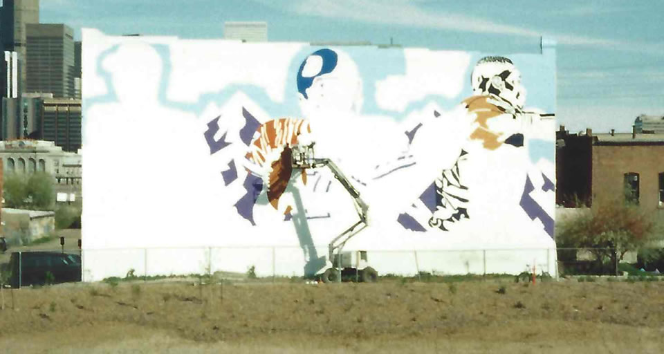 Mural painting step 11
