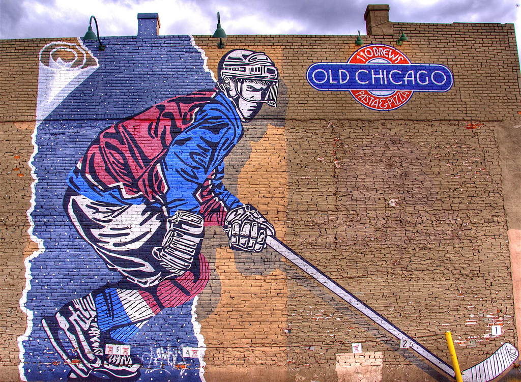 Colorado Avalanche mural