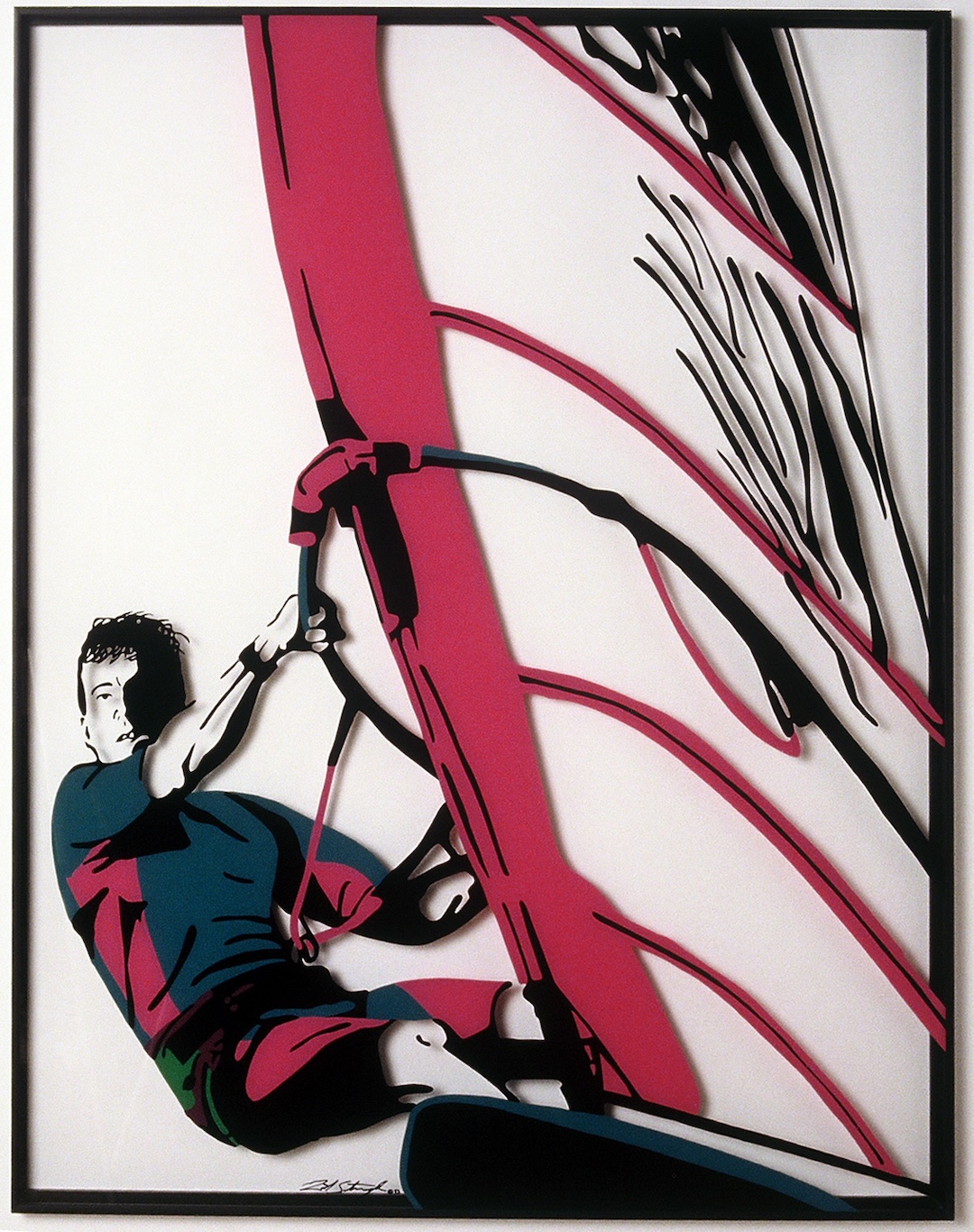 Client commission glass painting