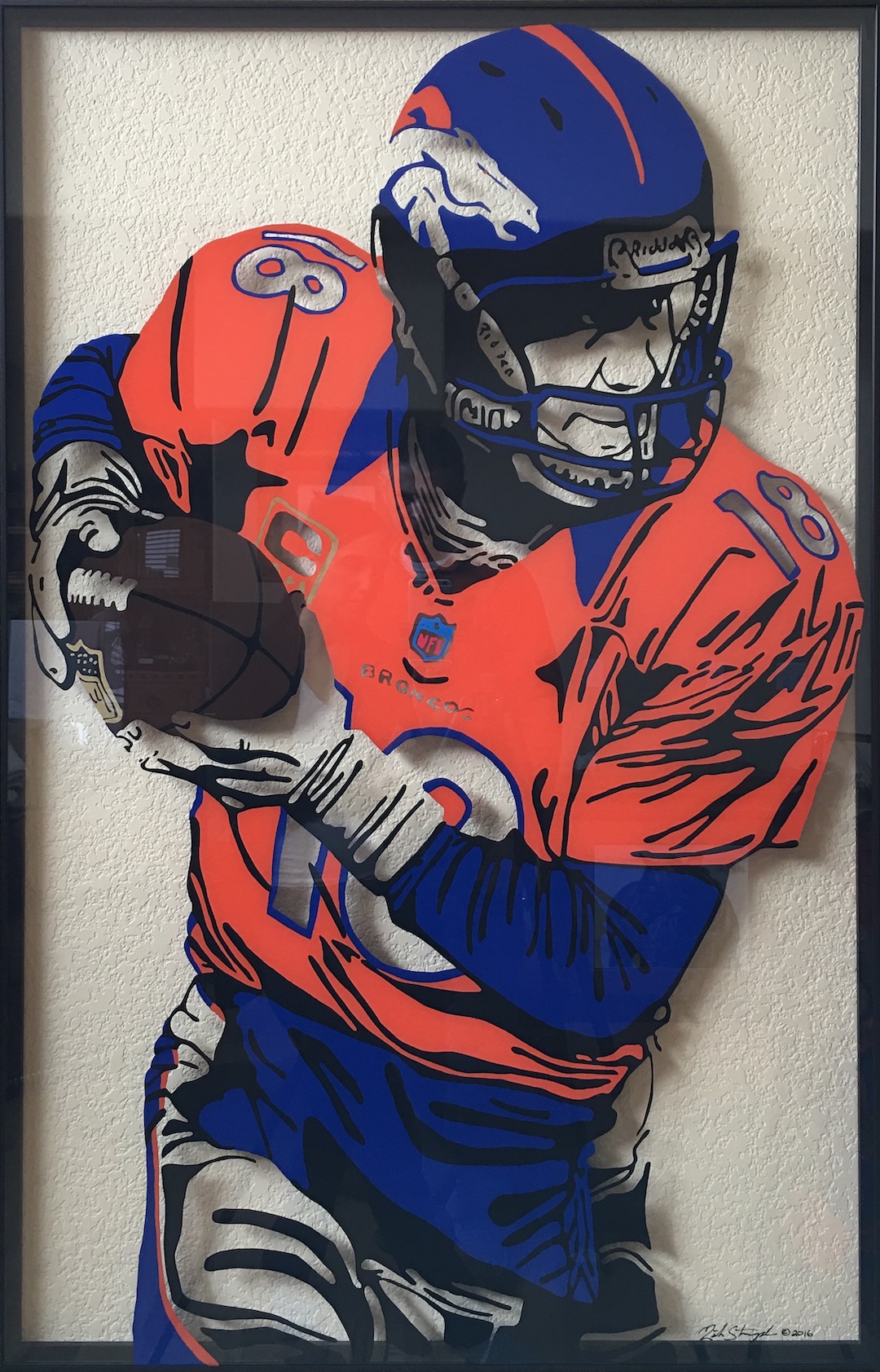 Client commission glass painting
