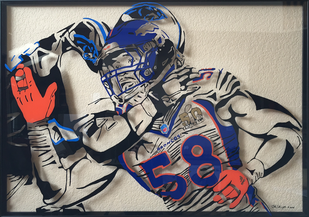 Client commission glass painting