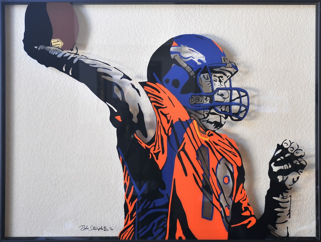 Glass painting installation