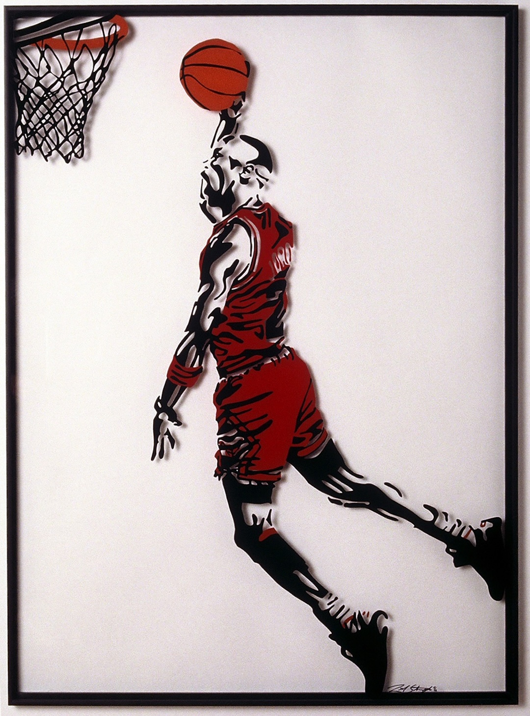 Client commission glass painting