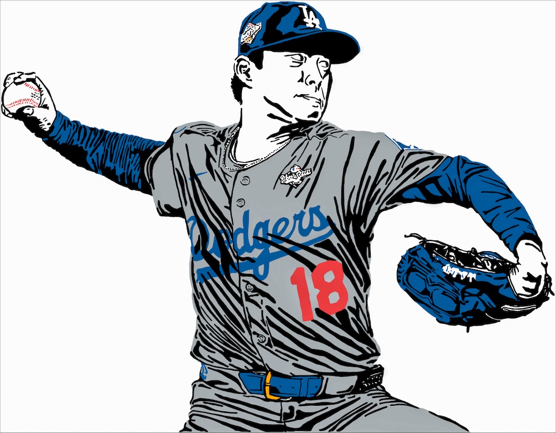 The Dodgers World Series — print detail